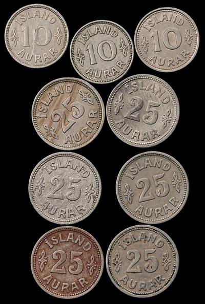 修遠堂世界钱币第九十六期 - 冰岛老币一组