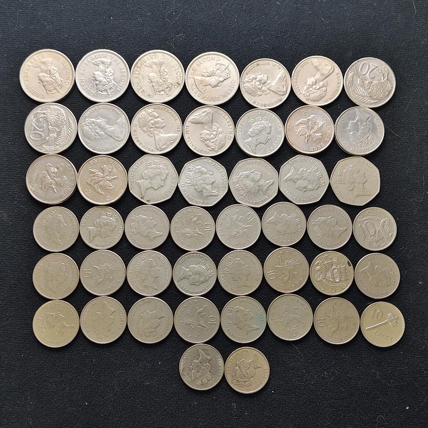 【全场包邮】纯粹捡漏拍483场（免费代拍第20场） 【批量】英系各年份各面值47枚一组