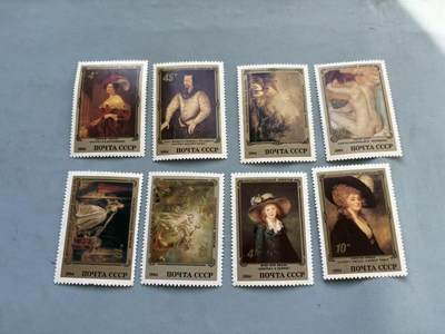 盛世勋华——号角文化勋章邮票专场拍卖第292期 - 苏联冬宫博物馆藏法国作品系列邮票8张