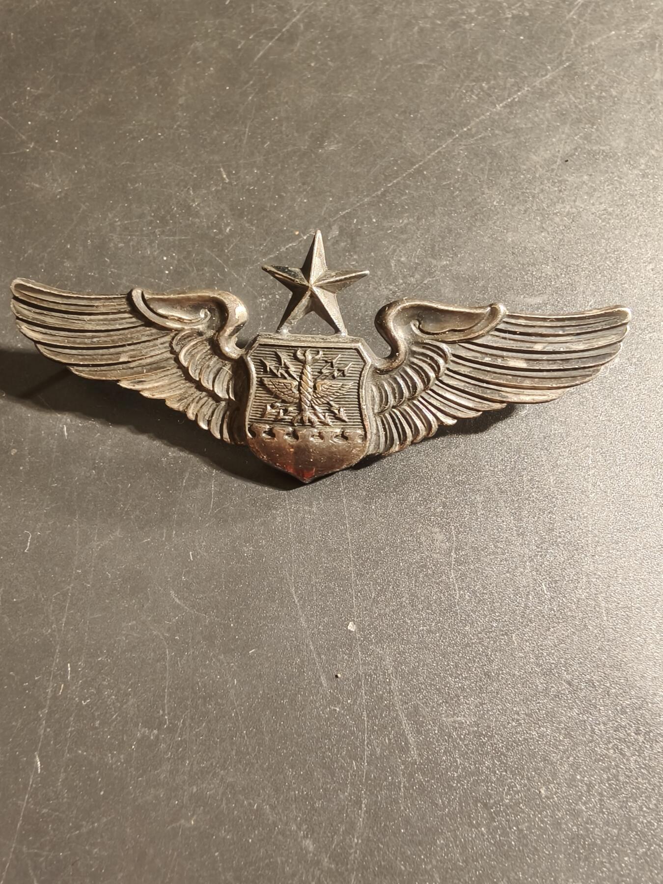 老王徽章第168期 美国空军空勤人员中级技能章     3英寸    带厂标