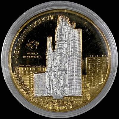 【雨安】【直播拍卖】【世界币章118期-裸币】2025-12-05 周五 19:30 保真 - [现代裸币] Cook Island 库克群岛 1元 2009年 德国威廉皇帝纪念教堂