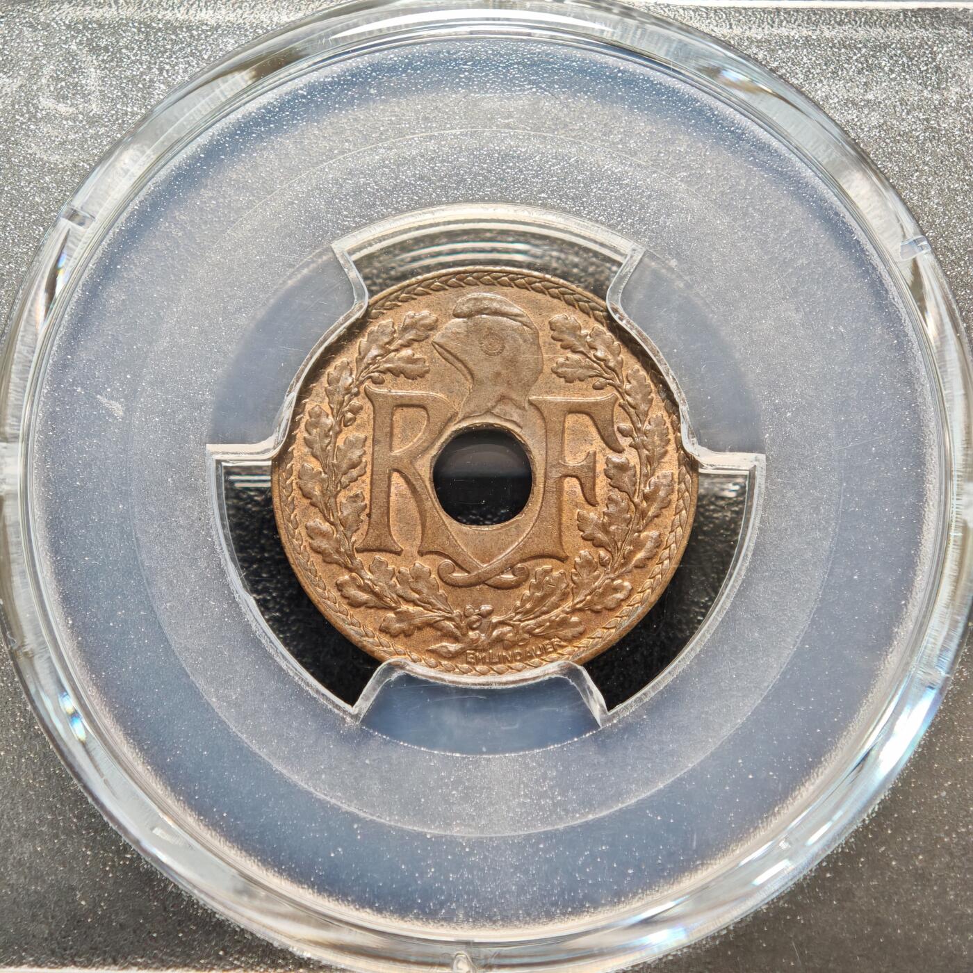 【德藏】世界币章拍卖第156期（拍品征集中~欢迎藏友联系） 1938年 法属印度支那1/2分铜币 PCGS MS65RB 亚军分 仅1枚更高 状态极佳