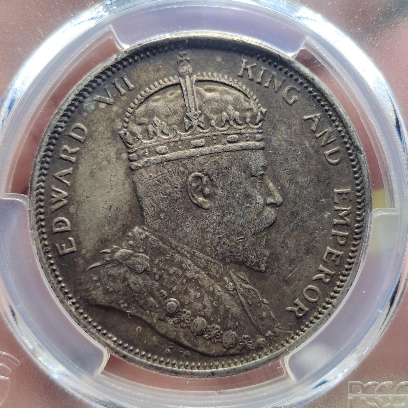 中外钱币第六场 PCGS-XF45英属海峡1904年B版一元