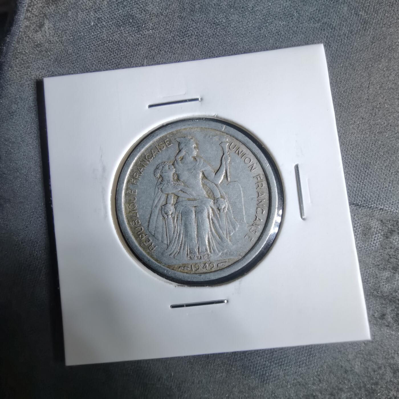 沼泽如烟--第921场 法属新喀里多尼亚1949年2法郎