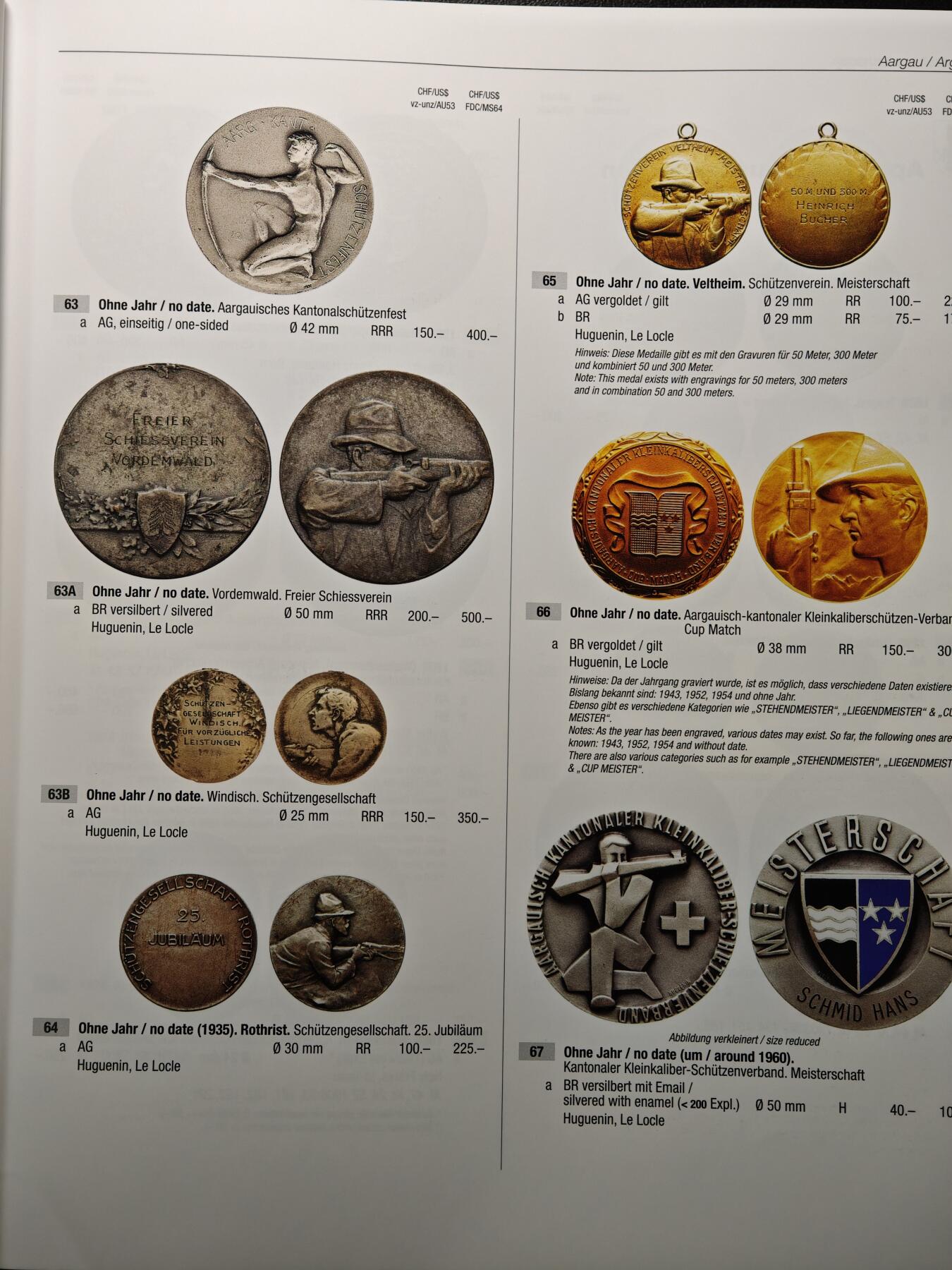 【德藏】世界币章拍卖第156期（拍品征集中~欢迎藏友联系） 97新 瑞士射击节币章目录德文版 超大开本 厚重精装硬壳 评级公司同款参考目录 全书约564页