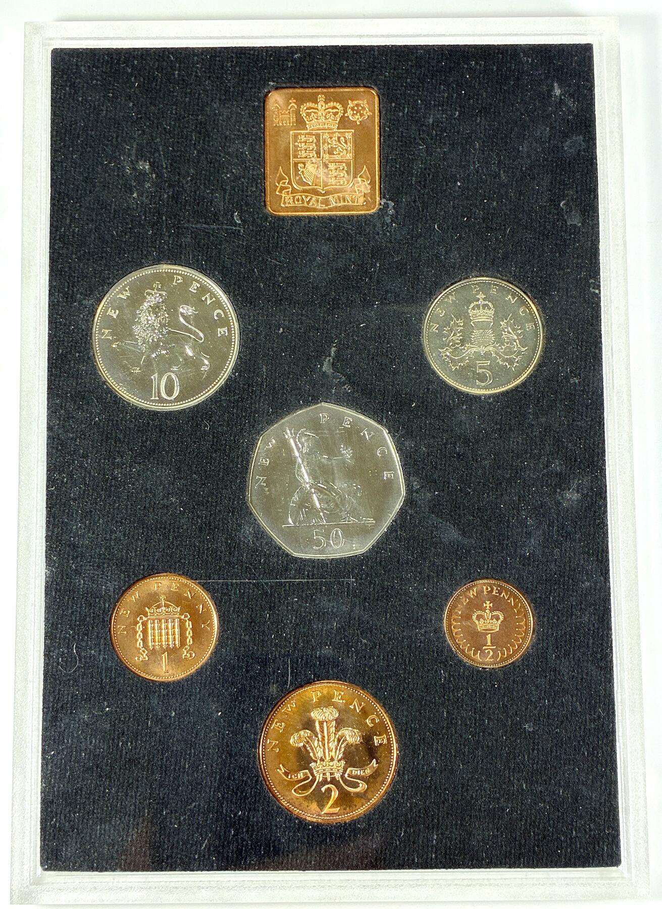 【雨安】【直播拍卖】【世界币章118期-裸币】2025-12-05 周五 19:30 保真 [现代套币] Great Britain 英国 套币 精制套币 1971年