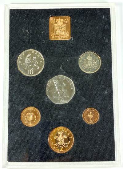 【雨安】【直播拍卖】【世界币章118期-裸币】2025-12-05 周五 19:30 保真 - [现代套币] Great Britain 英国 套币 精制套币 1971年