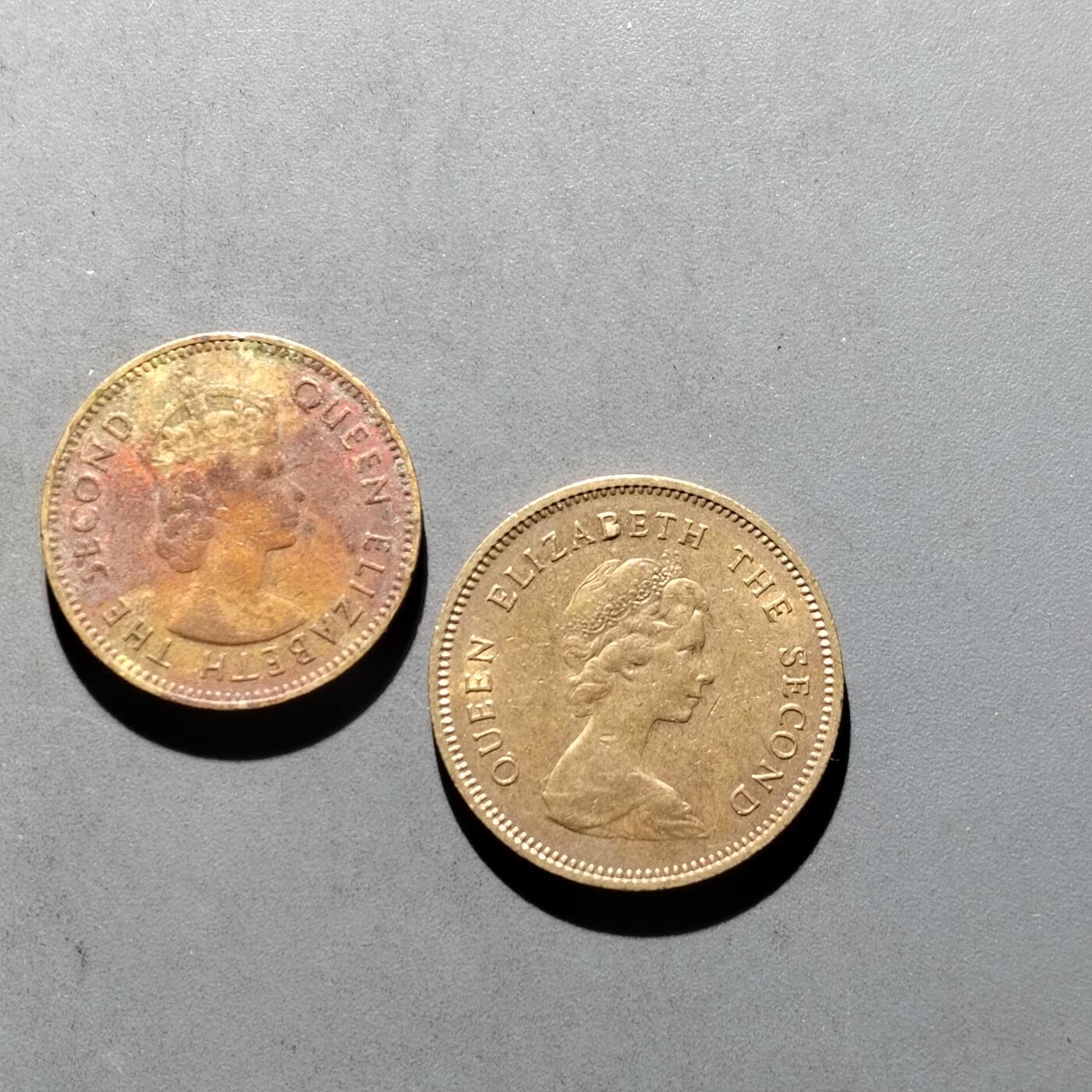 PCAI钱币 6-640  香港币与外币小专场 老香港硬币