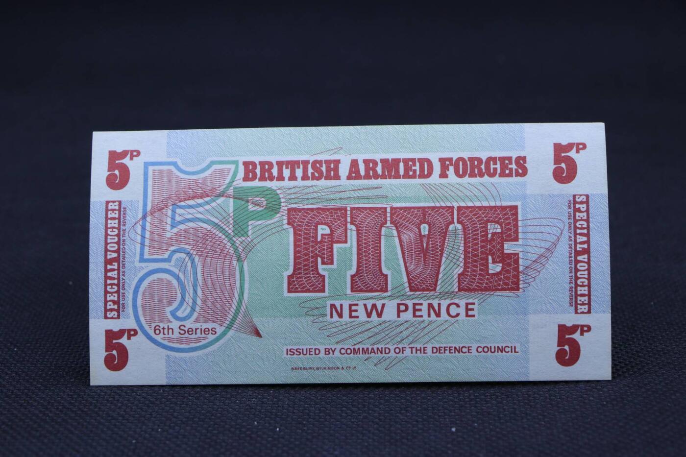 【淘币小摊】限时拍第八百二十一拍  纸币场  满百包邮可预留两周  周一统一发货   英国5便士军票