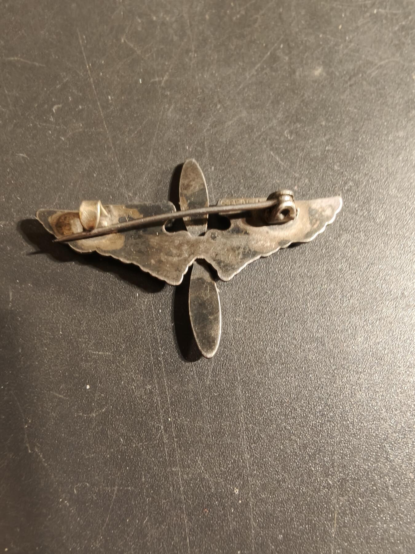 老王徽章第168期 美国二战陆军航空兵飞行员证章     925银     1.5英寸