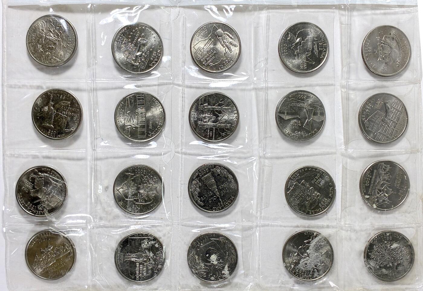 【雨安】【直播拍卖】【世界币章118期-裸币】2025-12-05 周五 19:30 保真 [现代裸币] USA 美国 纪念币 25美分 国家公园 35枚