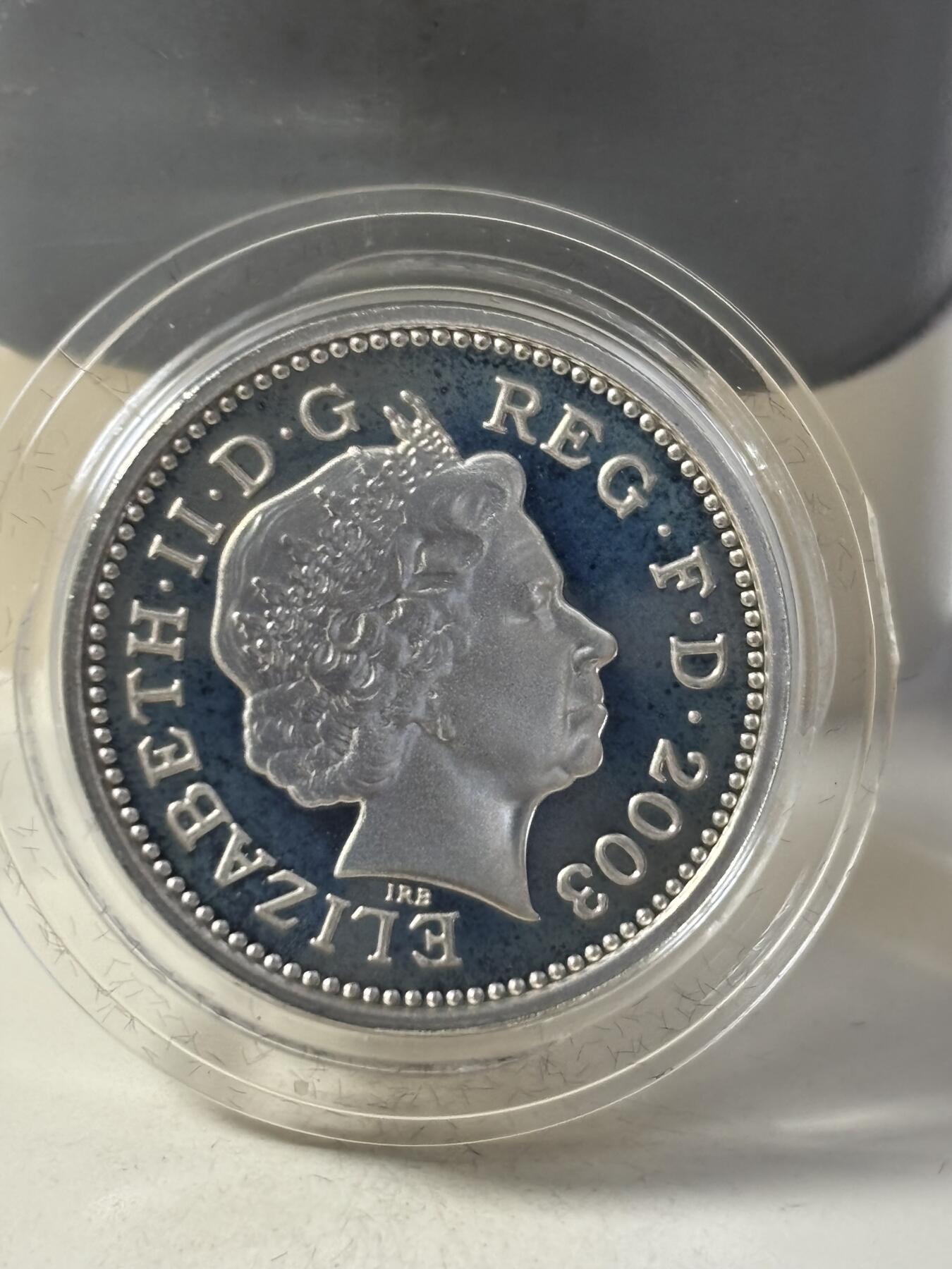 第184期拍卖 英国2003年桥梁系列1英镑精制纪念银币4枚全套，925银，9.5克*4，发行7500套，有氧化