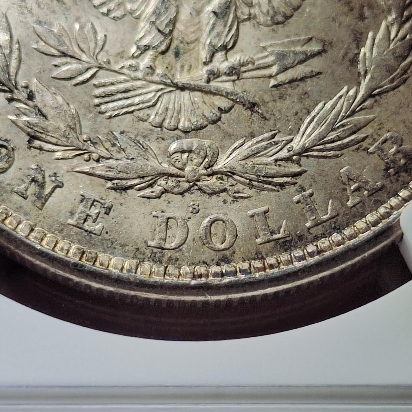 中外钱币第六场 NGC-MS63美国摩根1921年S版黑彩