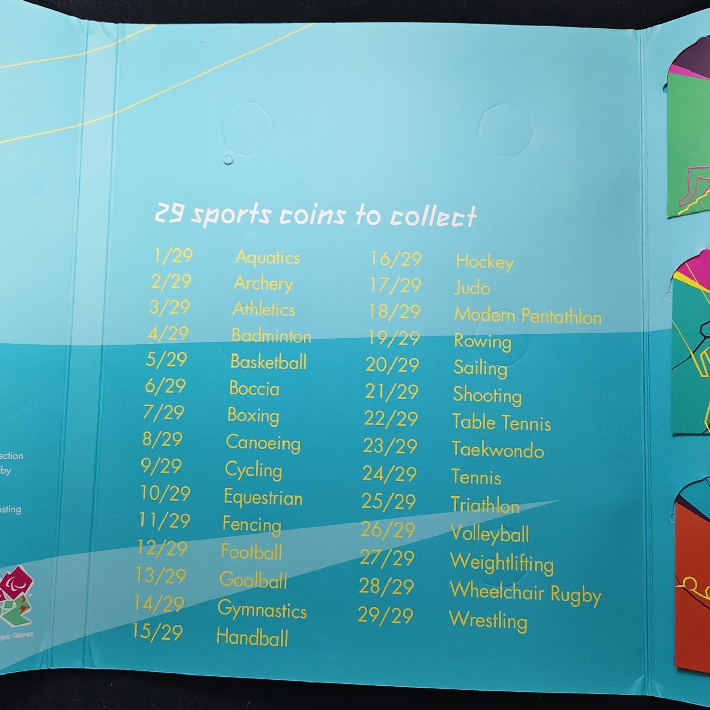 【全场包邮】纯粹捡漏拍483场（免费代拍第20场） 英国2012年50便士伦敦奥运会纪念币官方29枚卡装全套