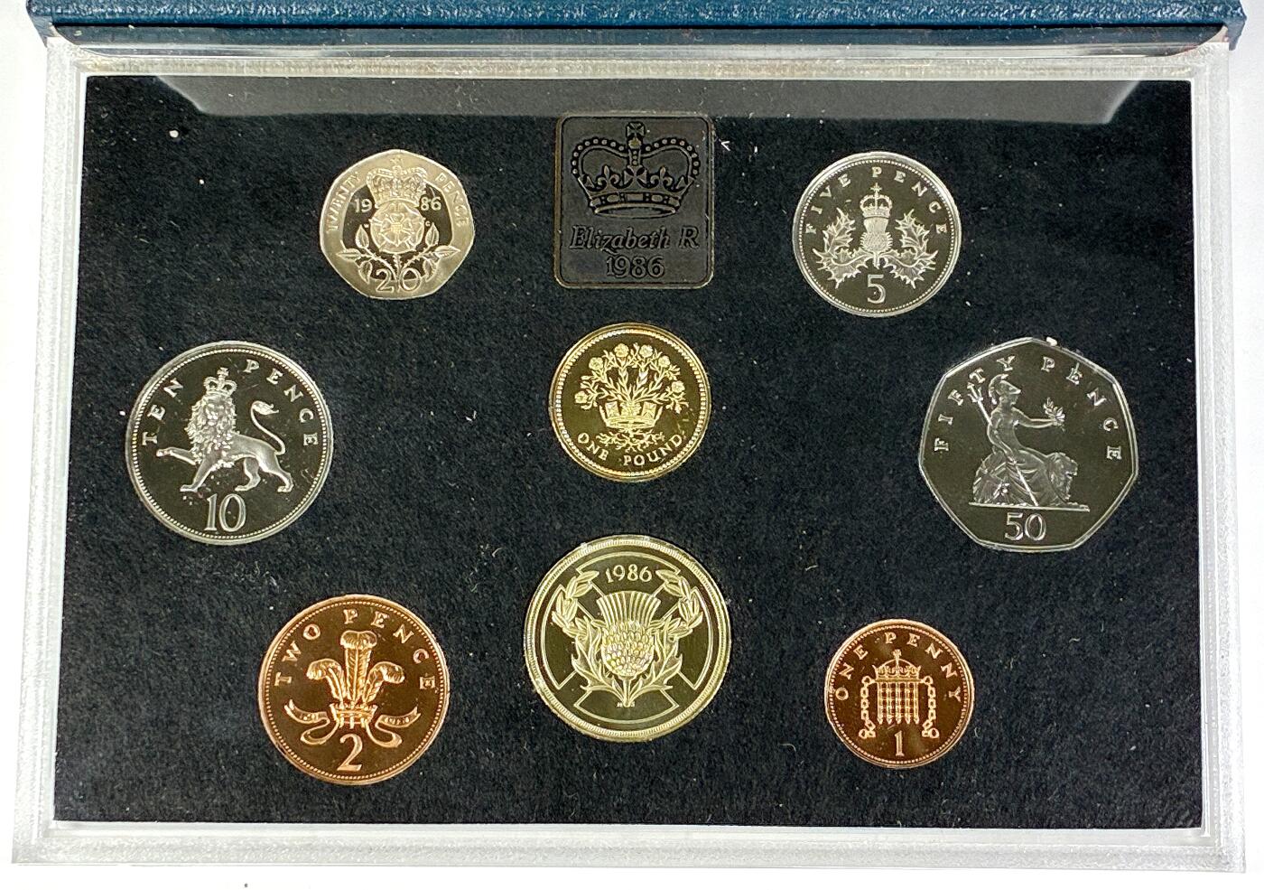 【雨安】【直播拍卖】【世界币章118期-裸币】2025-12-05 周五 19:30 保真 [现代套币] Great Britain 英国 套币 精制套币 1986年