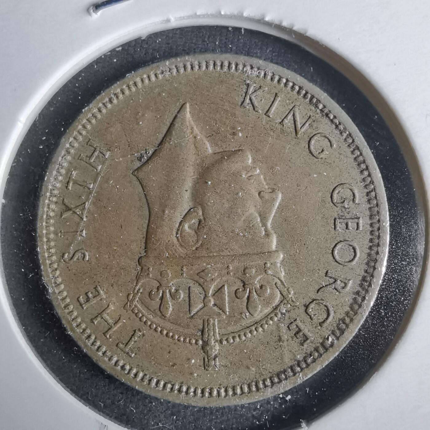 沼泽如烟--第921场 毛里求斯1951年半卢比