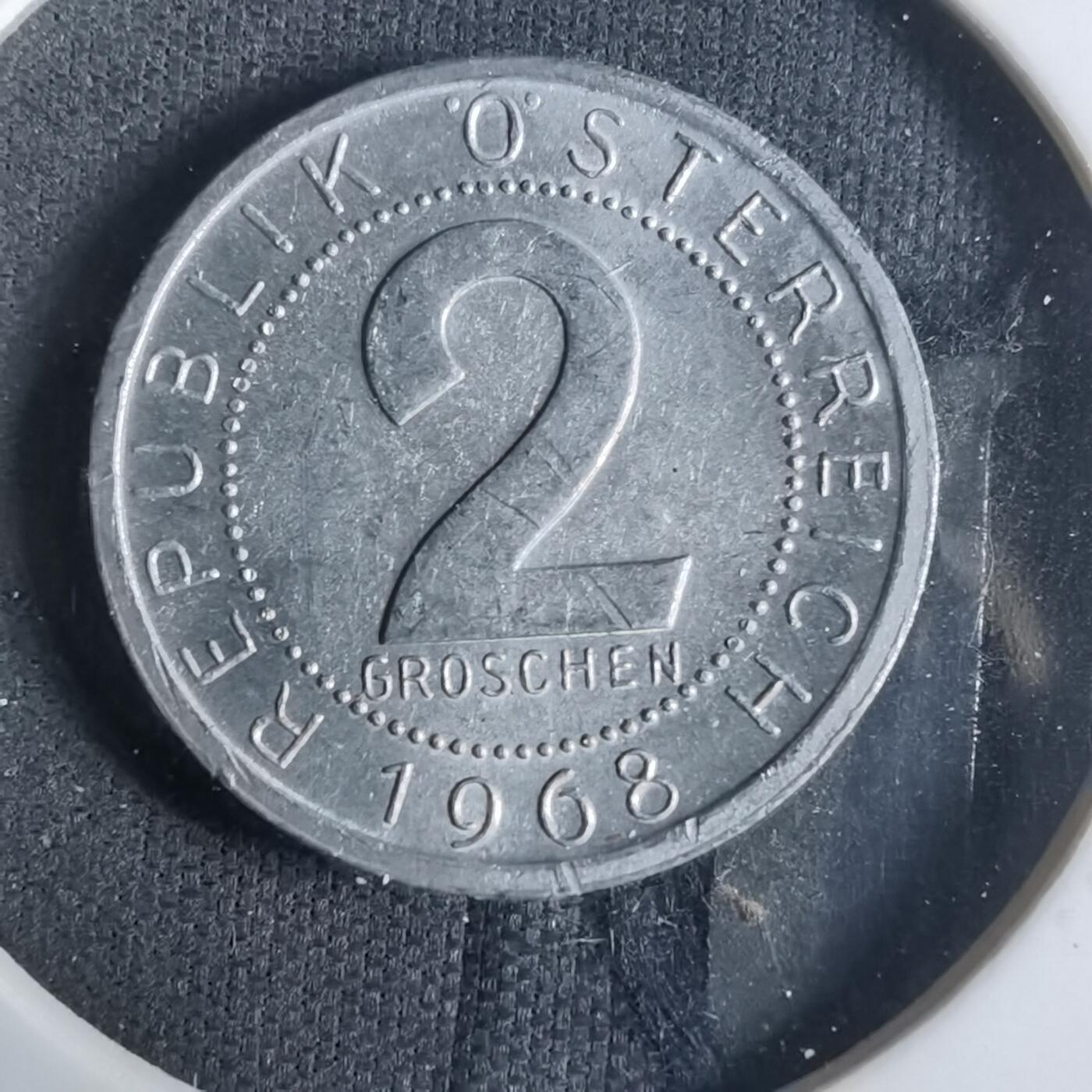 沼泽如烟--第921场 奥地利1968年2格罗申