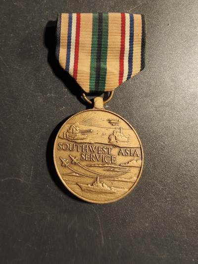 老王徽章第168期 - 美国海湾战争西南亚洲服役奖章