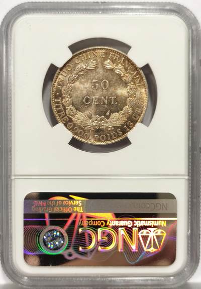 博洋堂世界钱币拍卖第150期（全场包邮） NGC MS64 法属印度支那1936年50分坐洋银币，黄油包浆，64分的分数是个分水岭非常难得，今年三月份博洋堂一枚白币拍到了905不含佣，包浆币值得入手