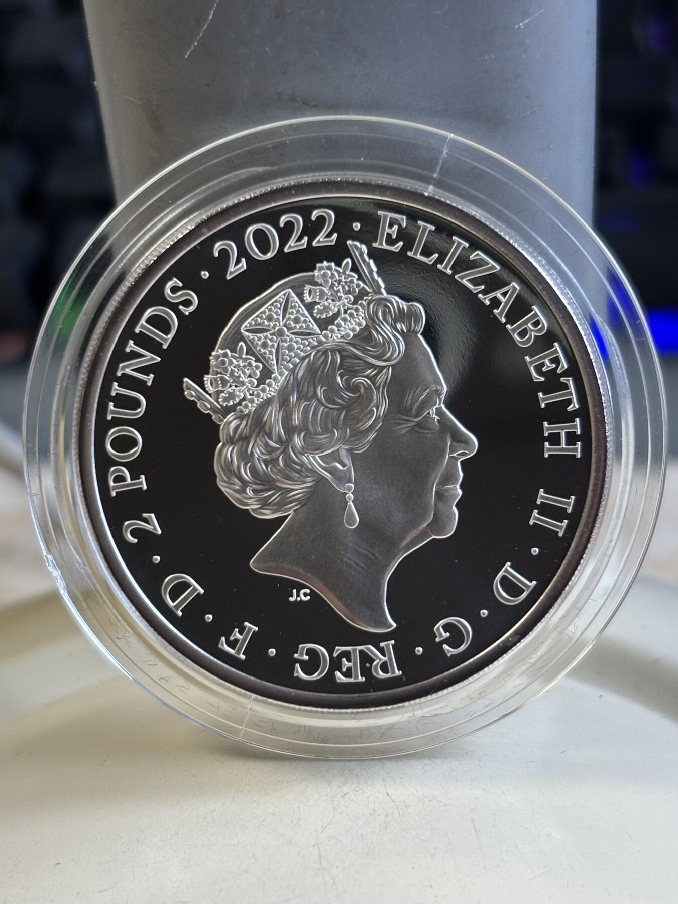 第184期拍卖 英国2022年帝王系列1亨利七世国王1盎司纪念银币，999银，发行1250枚