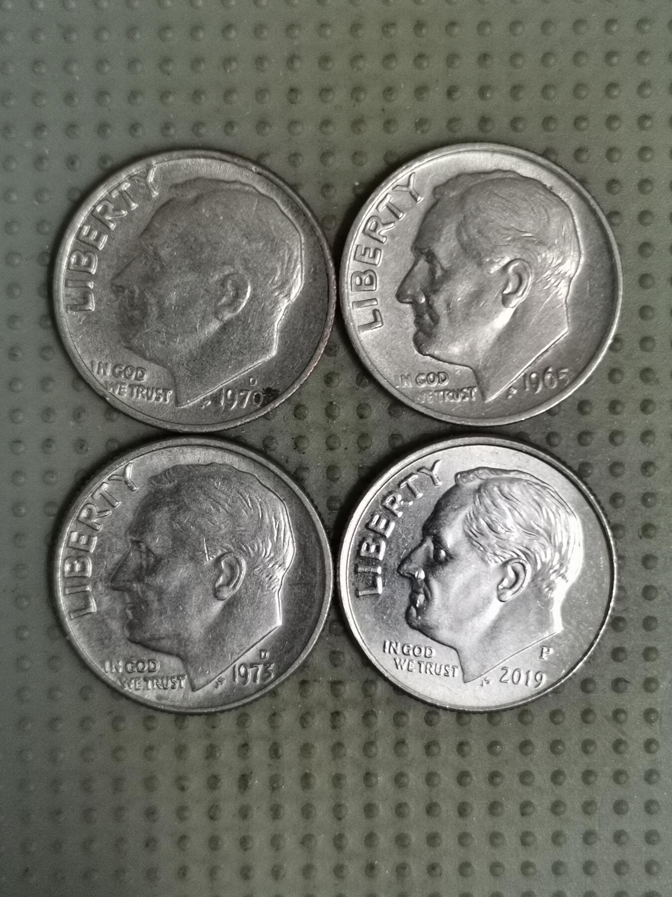 2025年第132场各国散币拍卖（总第132场） 美国10美分4枚