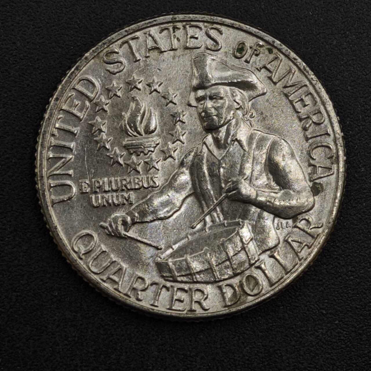 【淘币小摊】实时拍第八百一十八拍   散币小银币场   满百包邮可预留二周 每周一统一发货   美国1976年建国200周年25分纪念币