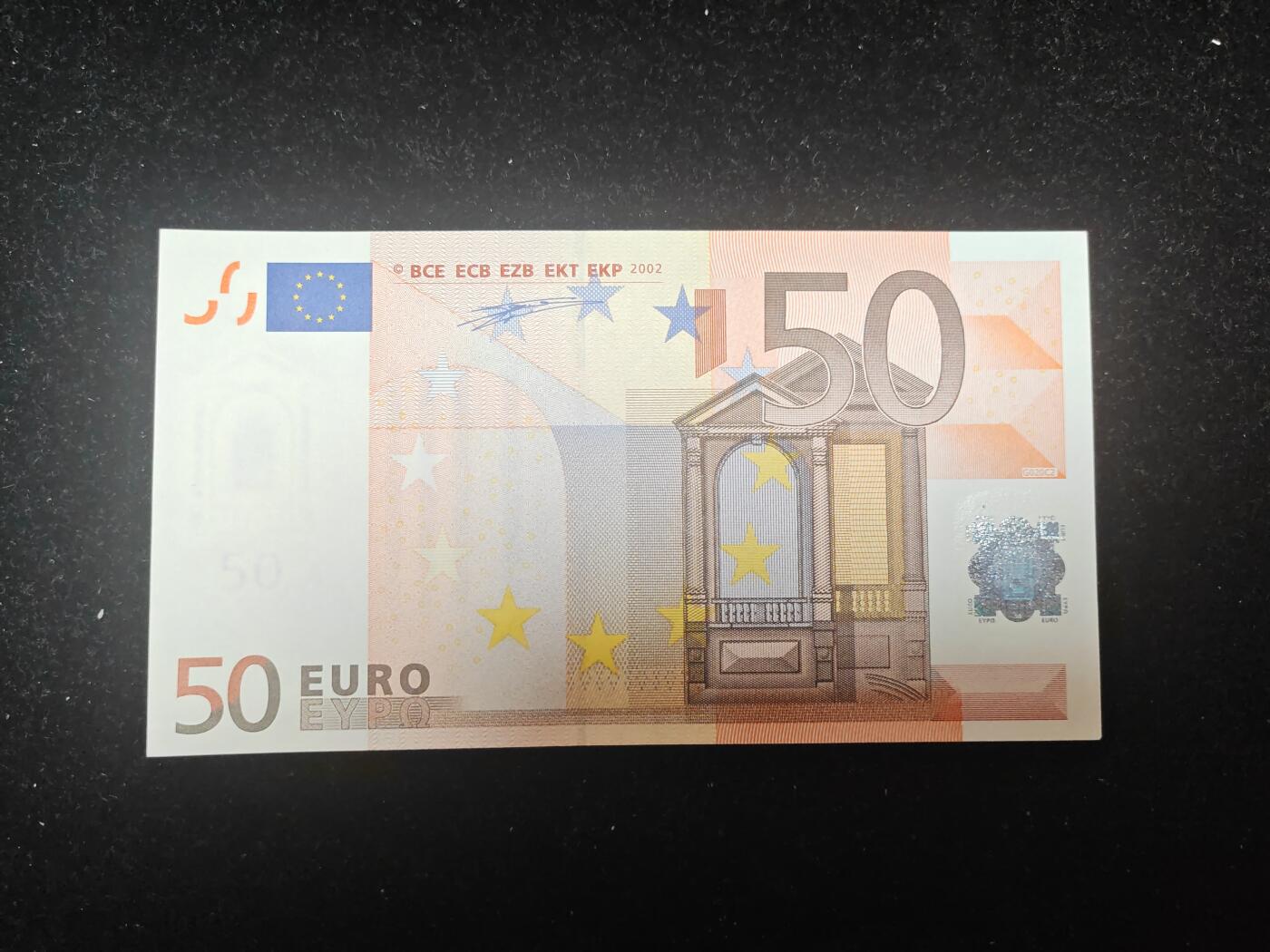 欧盟纸币Euro 一签50欧元 P冠荷兰 全新