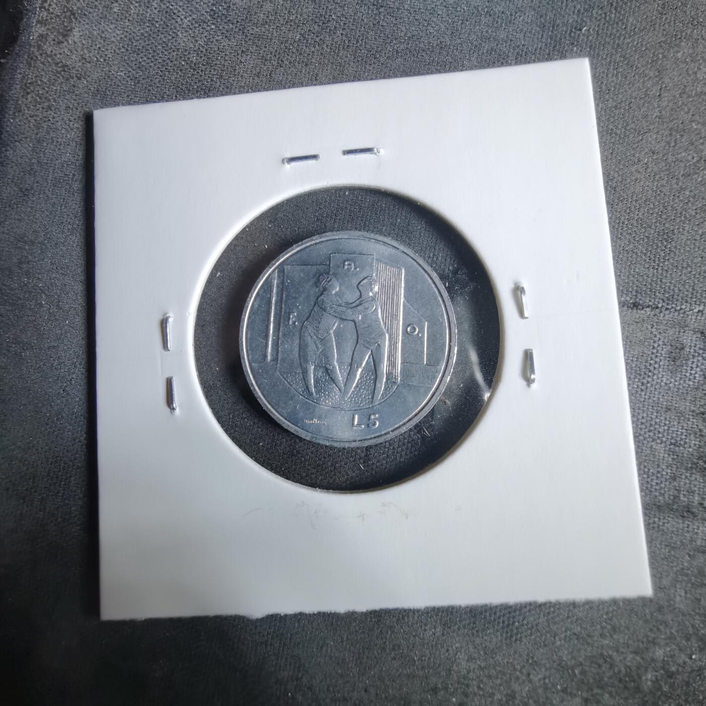 沼泽如烟--第921场 圣马力诺1976年5里拉FAO