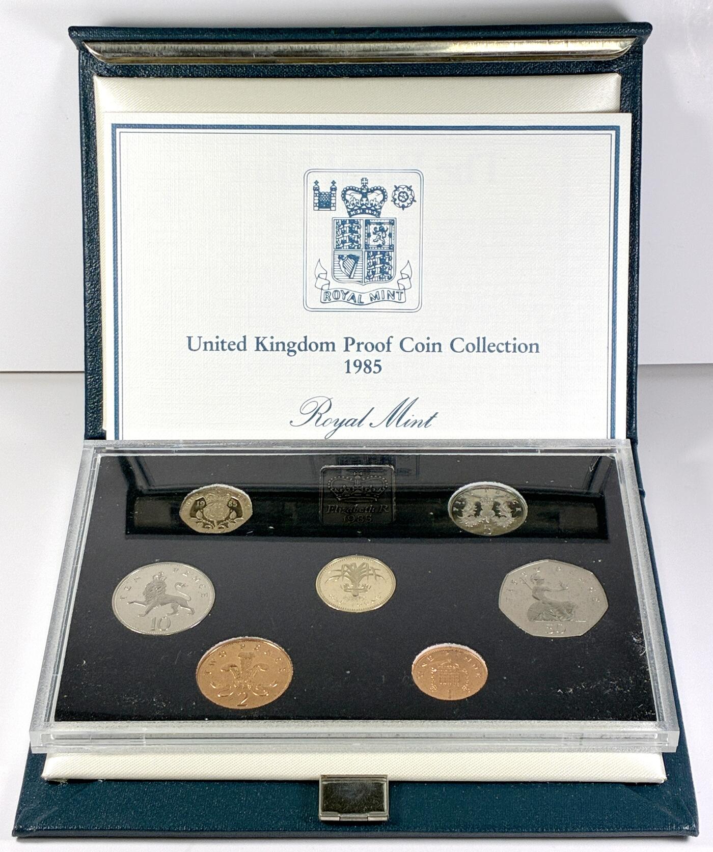 【雨安】【直播拍卖】【世界币章118期-裸币】2025-12-05 周五 19:30 保真 [现代套币] Great Britain 英国 套币 精制套币 1985年