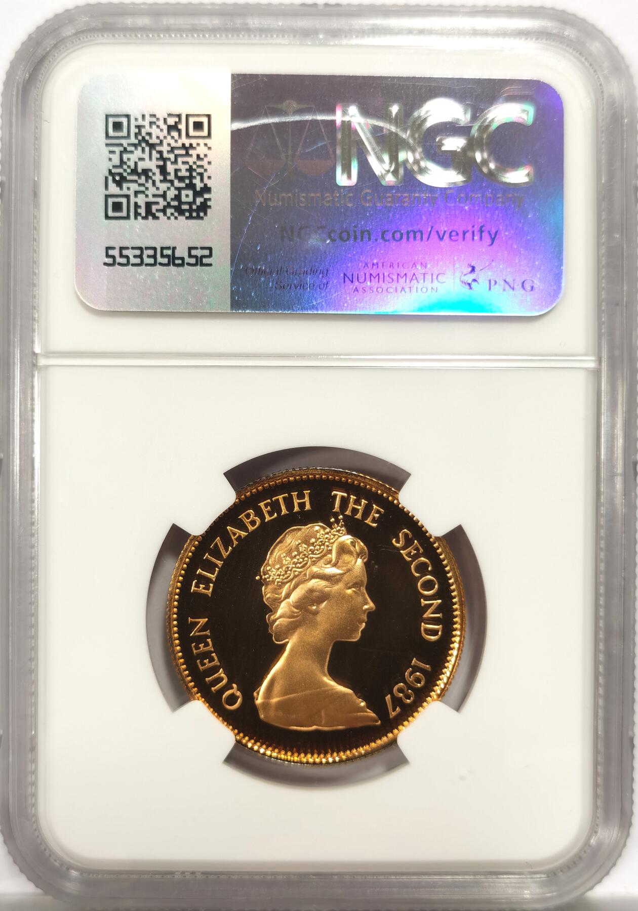 博洋堂世界钱币拍卖第150期（全场包邮） NGC PF69UC 原盒原证书 1987年香港兔年精制生肖金币 数量远少于普制 15.98克 917 金价持续强劲 黄金的抗风险能力还在不断验证 盒子连接处有脱落