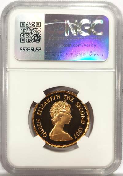 博洋堂世界钱币拍卖第150期（全场包邮） NGC PF69UC 原盒原证书 1987年香港兔年精制生肖金币 数量远少于普制 15.98克 917 金价持续强劲 黄金的抗风险能力还在不断验证 盒子连接处有脱落