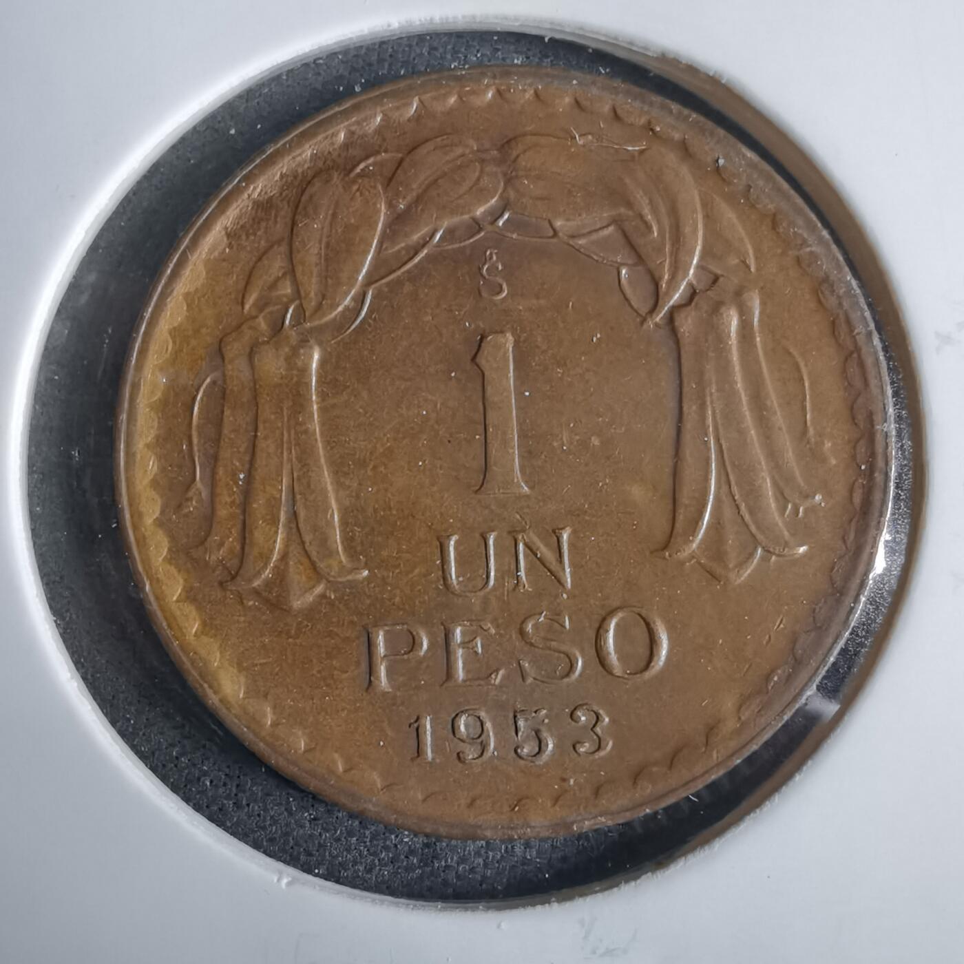 沼泽如烟--第921场 智利1953年1比索