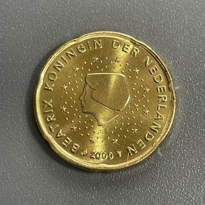 回流1208 - 全新荷兰2000年20欧分 贝娅特丽克丝女王 2000年是荷兰正式启用欧元硬币的初年