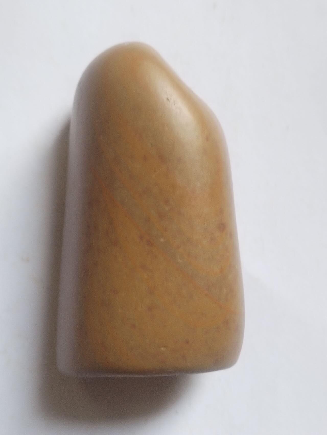 综合 黄腊石摆件。佛心。