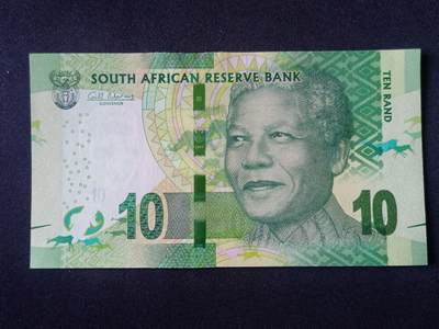 【游宝拍卖】乙巳蛇年92期 第四季首拍场  - 南非-10兰特【全新UNC】