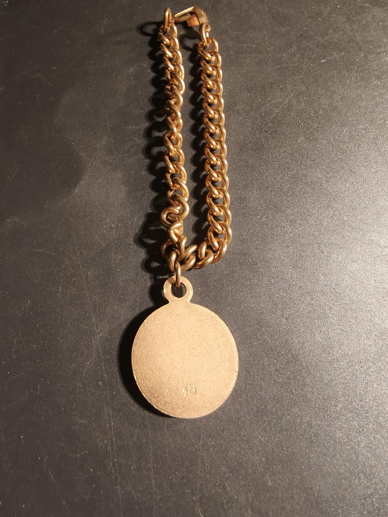 老王徽章第168期 美国长老会水手组织纪念章     铜质镀金珐琅