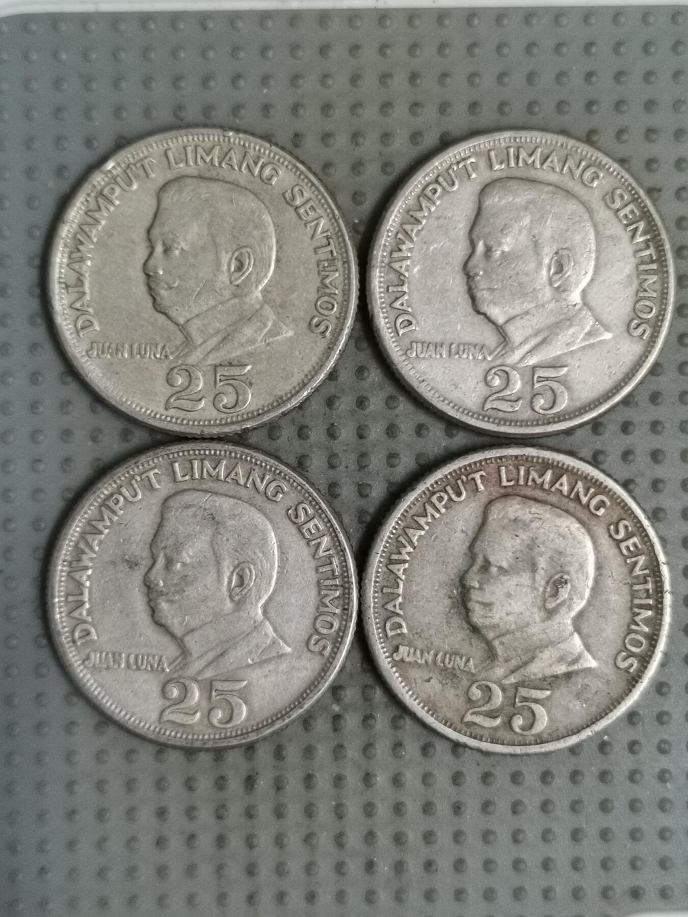 2025年第132场各国散币拍卖（总第132场） 菲律宾25分4枚