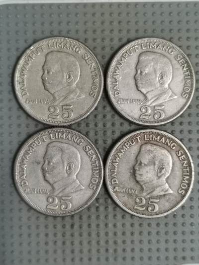 2025年第132场各国散币拍卖（总第132场） - 菲律宾25分4枚