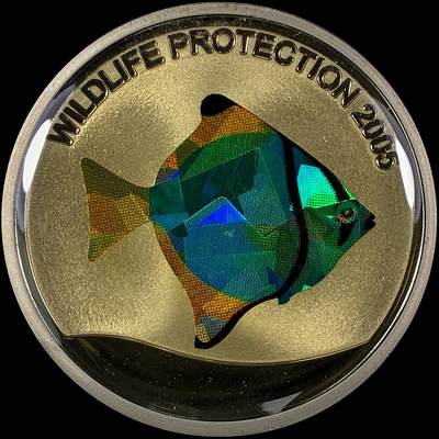 【雨安】【直播拍卖】【世界币章118期-裸币】2025-12-05 周五 19:30 保真 - [现代裸币] Congo 刚果 5法郎 2005年 保护野生动物