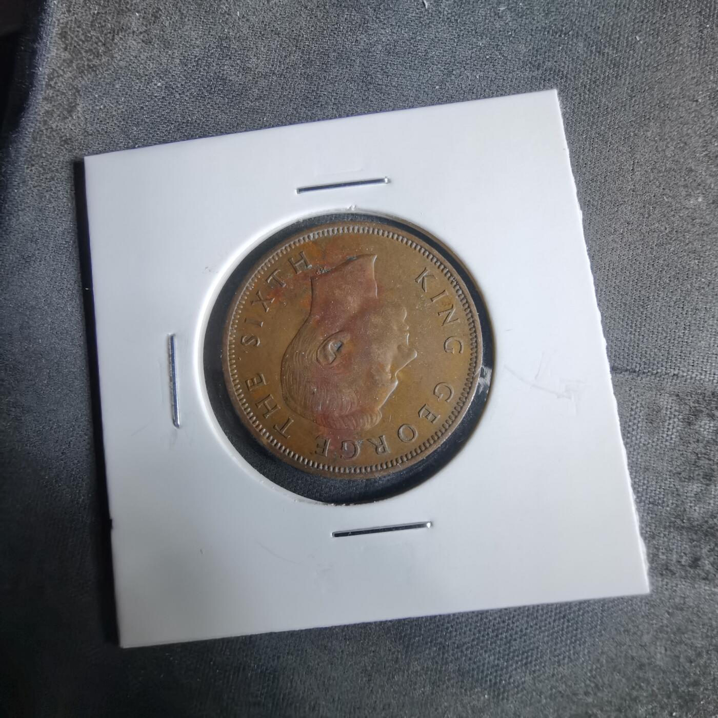 沼泽如烟--第921场 新西兰1950年半便士