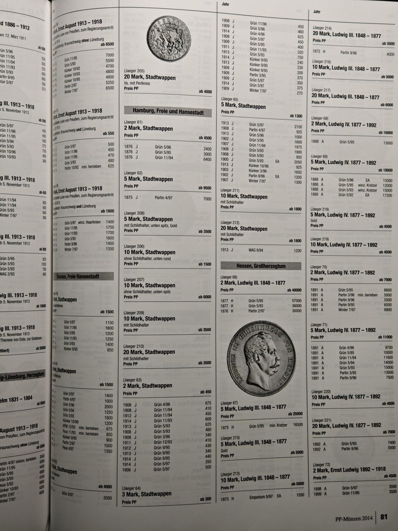 【德藏】世界币章拍卖第156期（拍品征集中~欢迎藏友联系） 97新 德国精制币收藏专刊 本书亮点不仅限于钱币知识，还有1871年后的众多硬币介绍及参考价格 铜版纸印刷 全书约132页