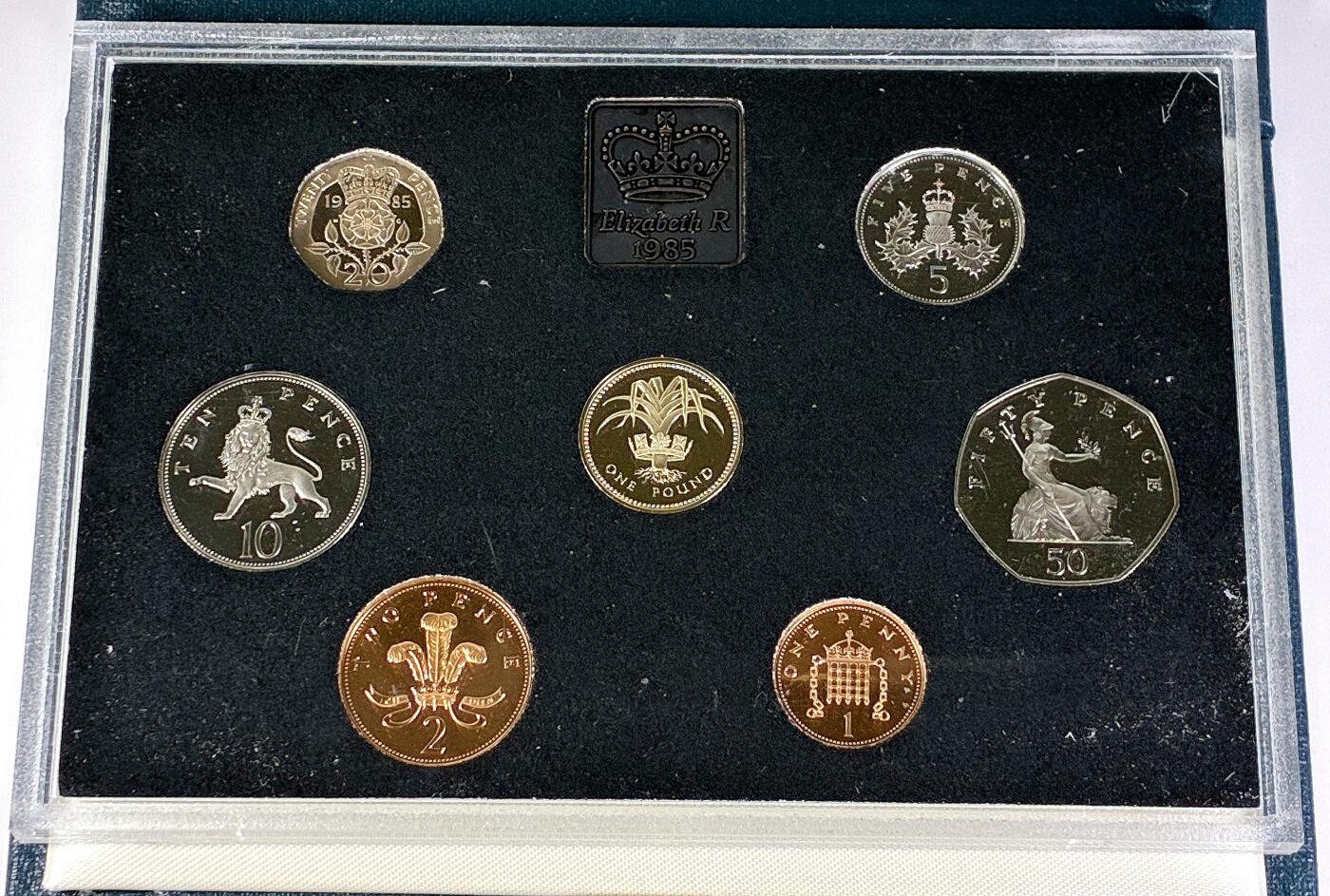 【雨安】【直播拍卖】【世界币章118期-裸币】2025-12-05 周五 19:30 保真 [现代套币] Great Britain 英国 套币 精制套币 1985年