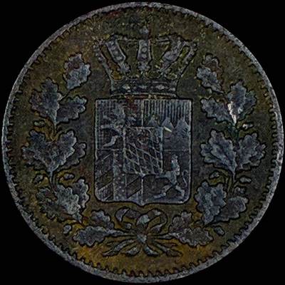 【雨安】【直播拍卖】【世界币章118期-裸币】2025-12-05 周五 19:30 保真 - [裸币德国] Germany 德国 德意志 巴伐利亚 1芬尼 1858年