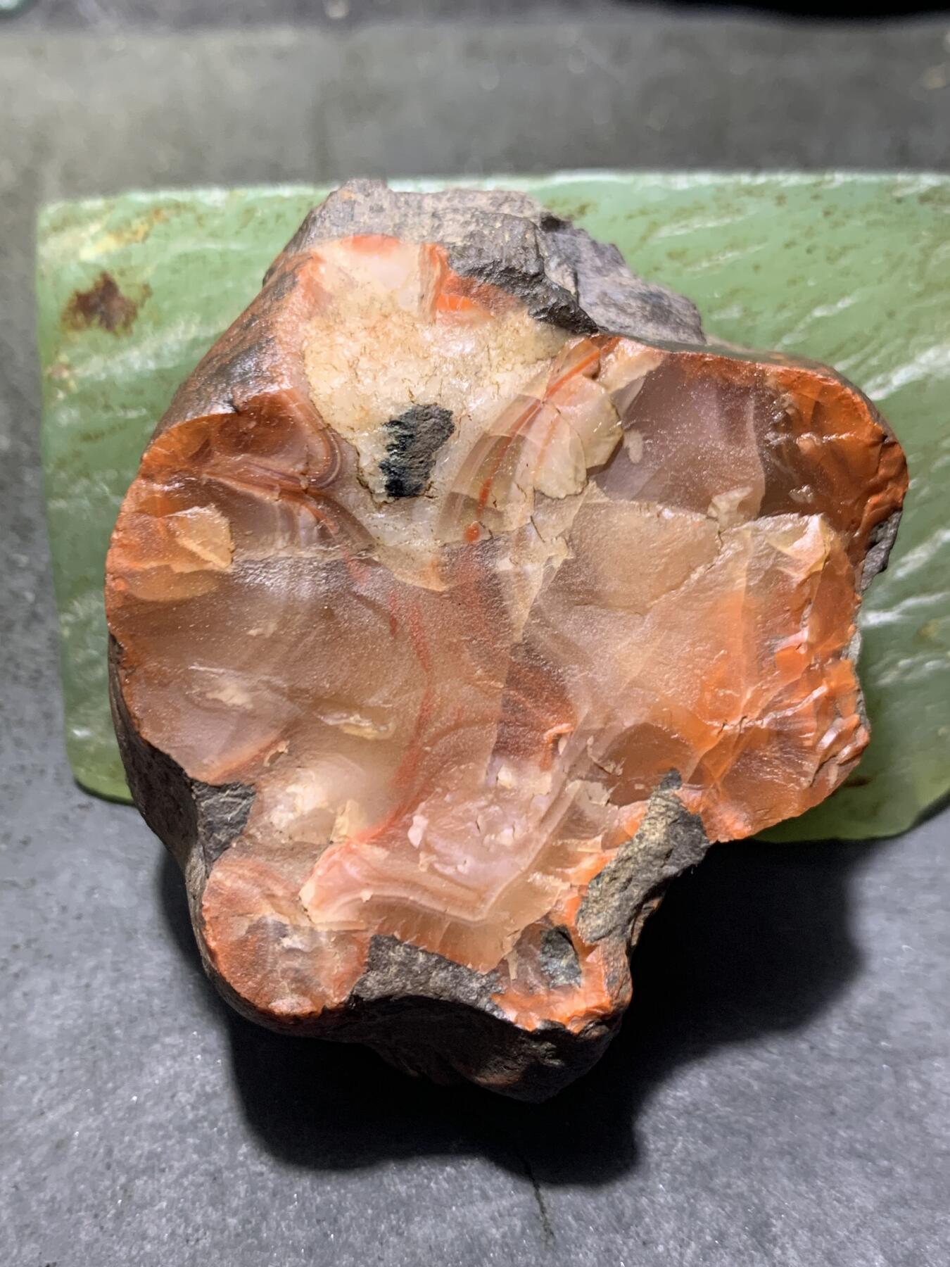 精美原皮荔枝冻飘红冰飘大开窗料南红玛瑙原石一颗