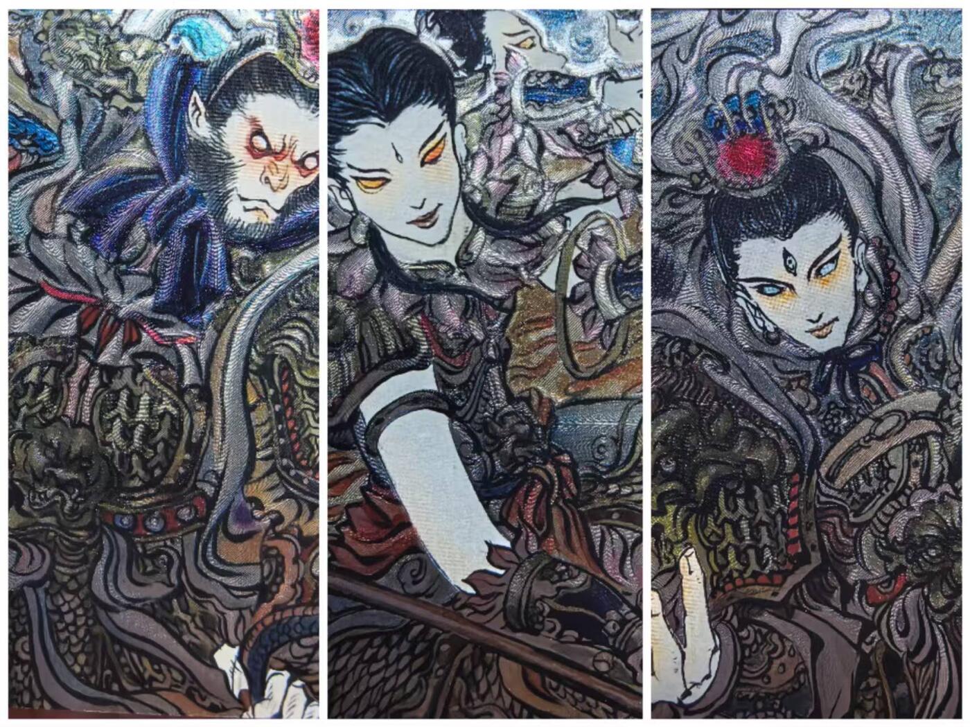 光影卡牌第26期，各家亲签，各家套卡，持续收拍品 卡有江湖×齐卡文化联名026/027/028群卡梓墨老师绘三大反骨孙悟空哪吒杨戬同编011/200编