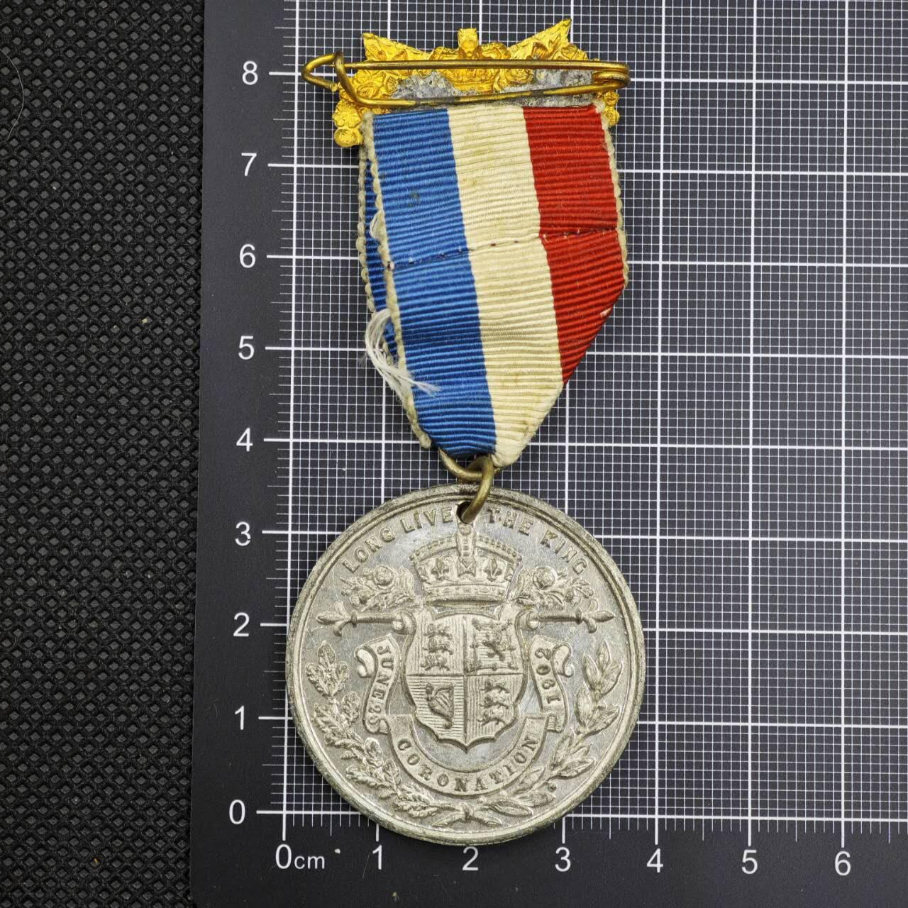 【淘币小摊】限时拍第八百二十三拍  纪念章场  满百包邮可预留两周  周一统一发货   英国1902年爱德华七世加冕纪念章