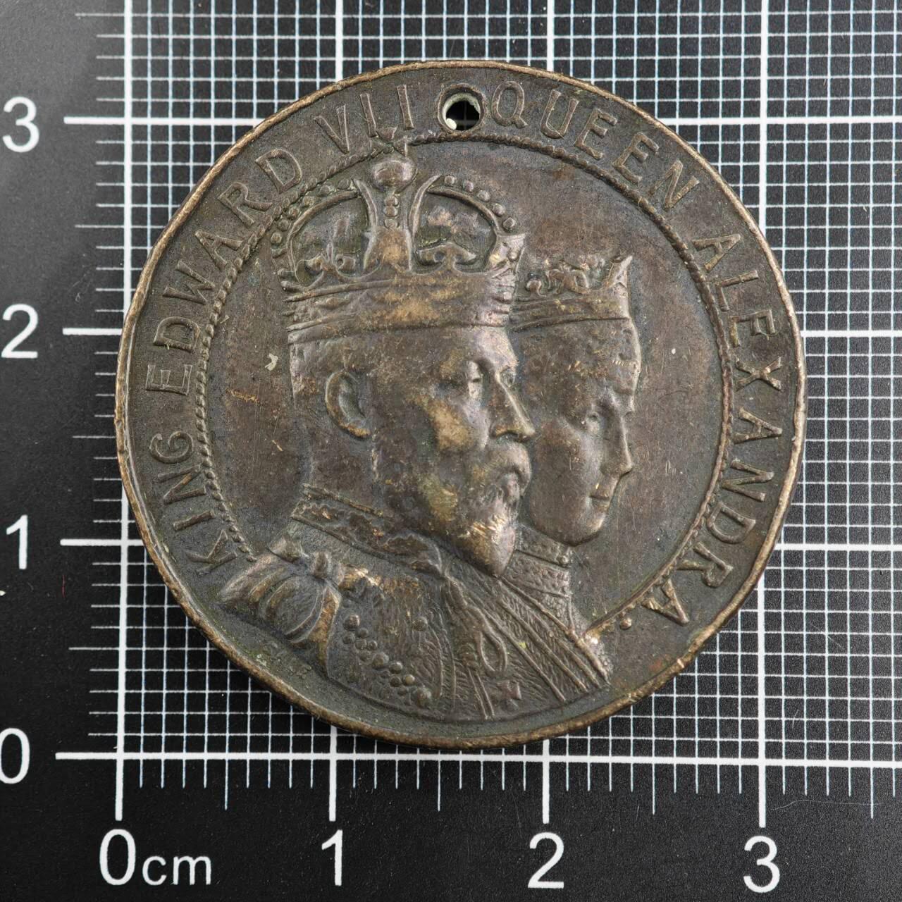 【淘币小摊】限时拍第八百二十三拍  纪念章场  满百包邮可预留两周  周一统一发货   英国1902年爱德华七世加冕纪念章