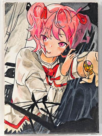 白泽拍卖卡牌手绘专场第29期（忽有故人心上过，回首山河已是秋） - 2025 卡秋莎手绘卡 濒临  鸦语亲签