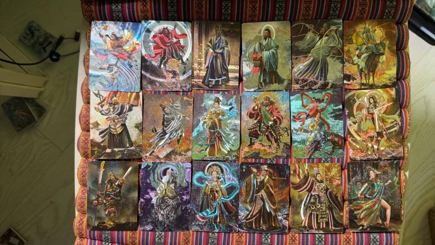 光影卡牌第26期，各家亲签，各家套卡，持续收拍品 燎原胡子怪兽封神冷烫粗闪49张