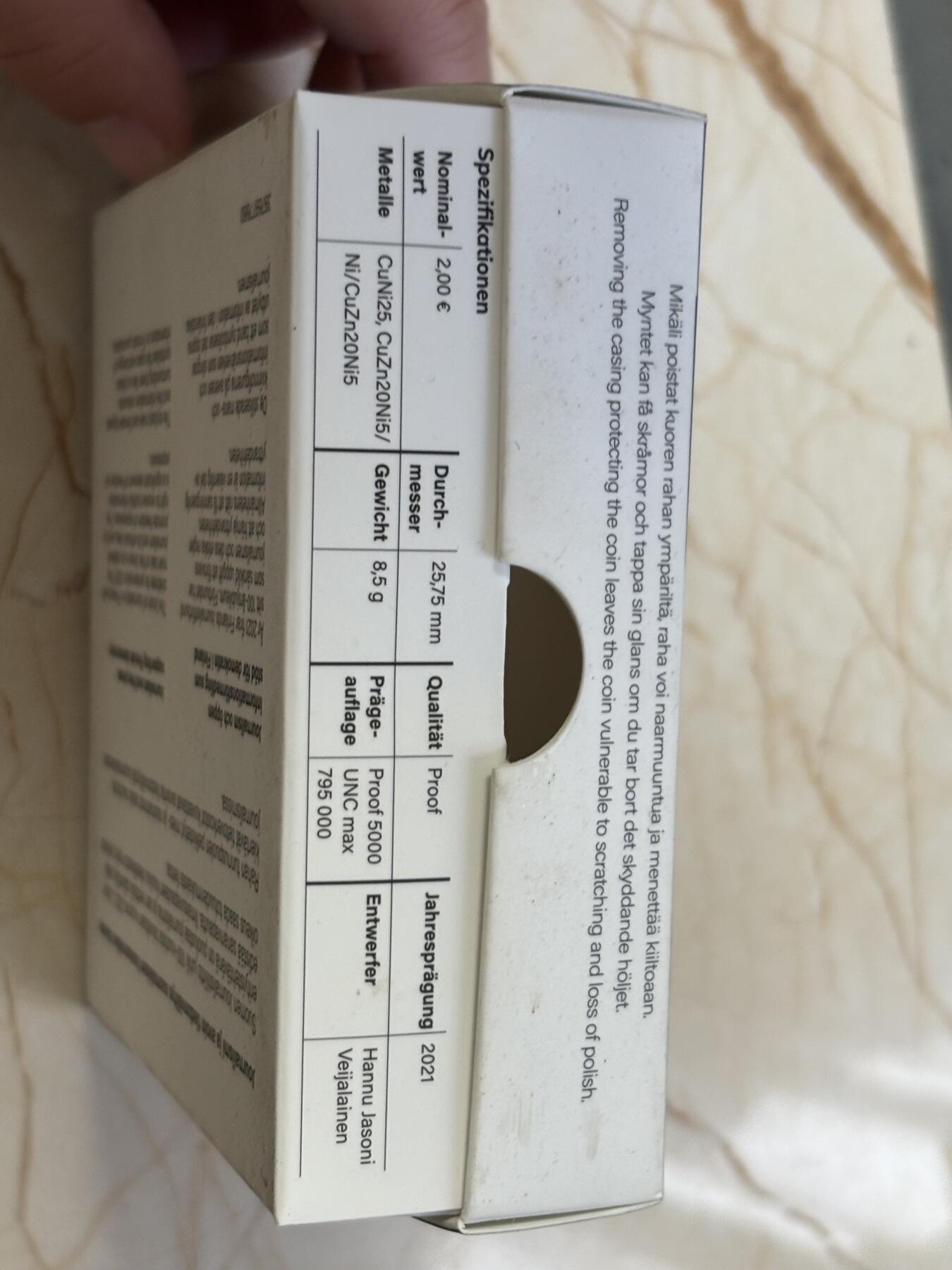 第184期拍卖 芬兰2021年新闻与言论自由精制双金属币